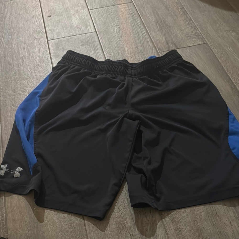 Under Armour Kids Black and Blue Shorts